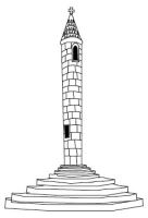 Lanterne des morts de Parthenay (dessin)